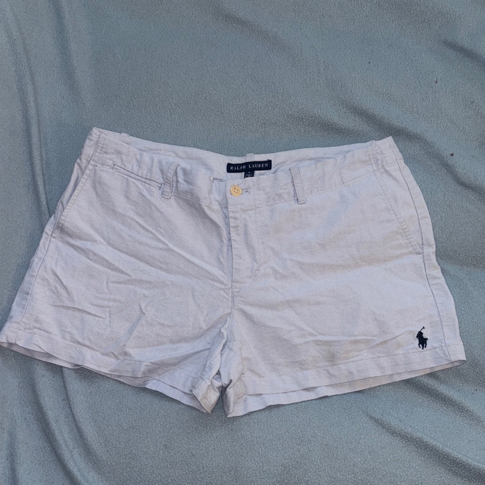 Ralph Lauren Women's Light Blue Flat Front Shorts